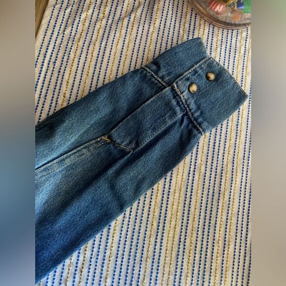 Free People x Care FP Townes Jumpsuit High Noon Denim Long Sleeve Médium NWT - Picture 9 of 14